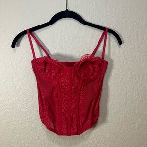 NWOT Urban Outfitters Women's Red Corset